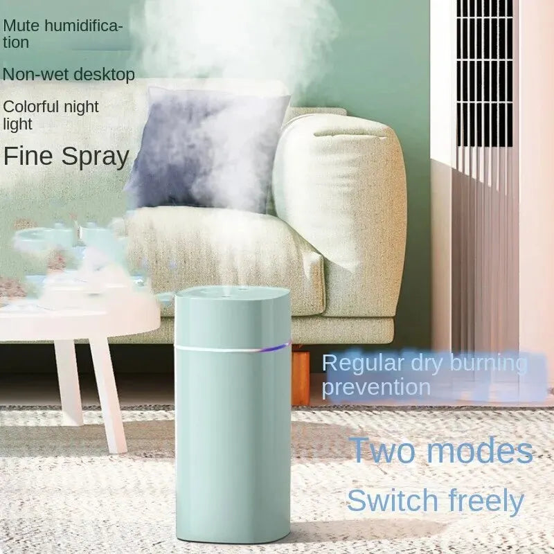 600ML Dual Spray Silent Humidifier