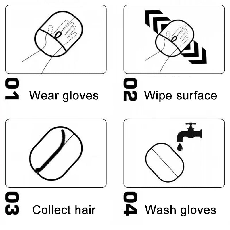Pet Grooming & Hair Removal Glove