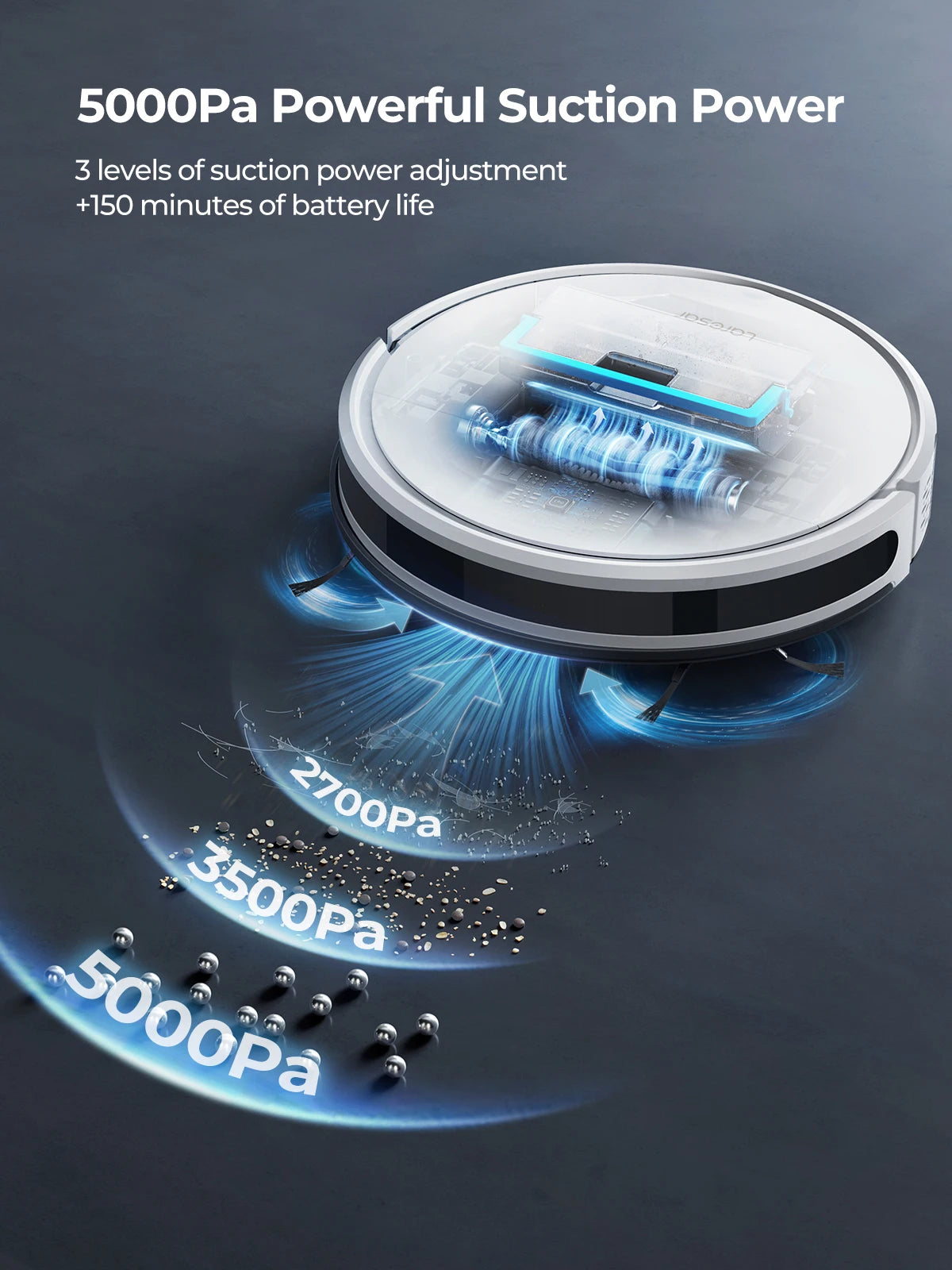 Laresar 3S Robot Vacuum & Mop 5000Pa