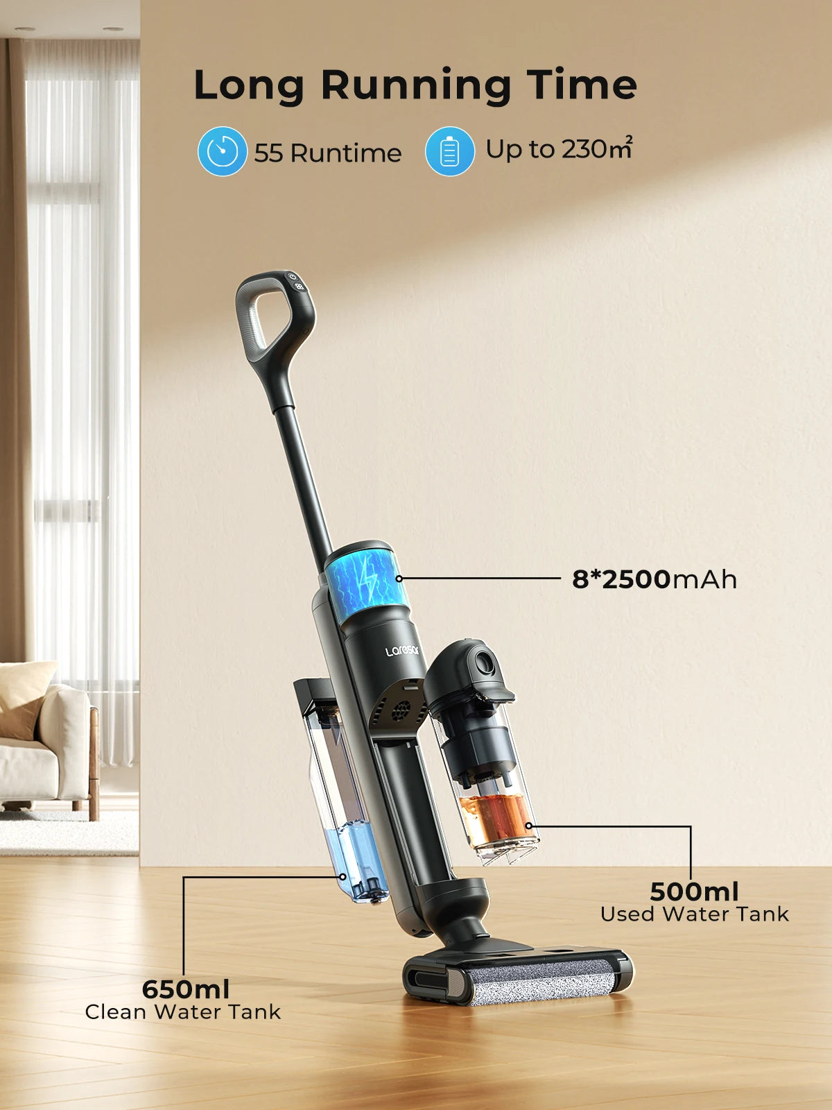 Laresar M3 Cordless Wet & Dry Vacuum