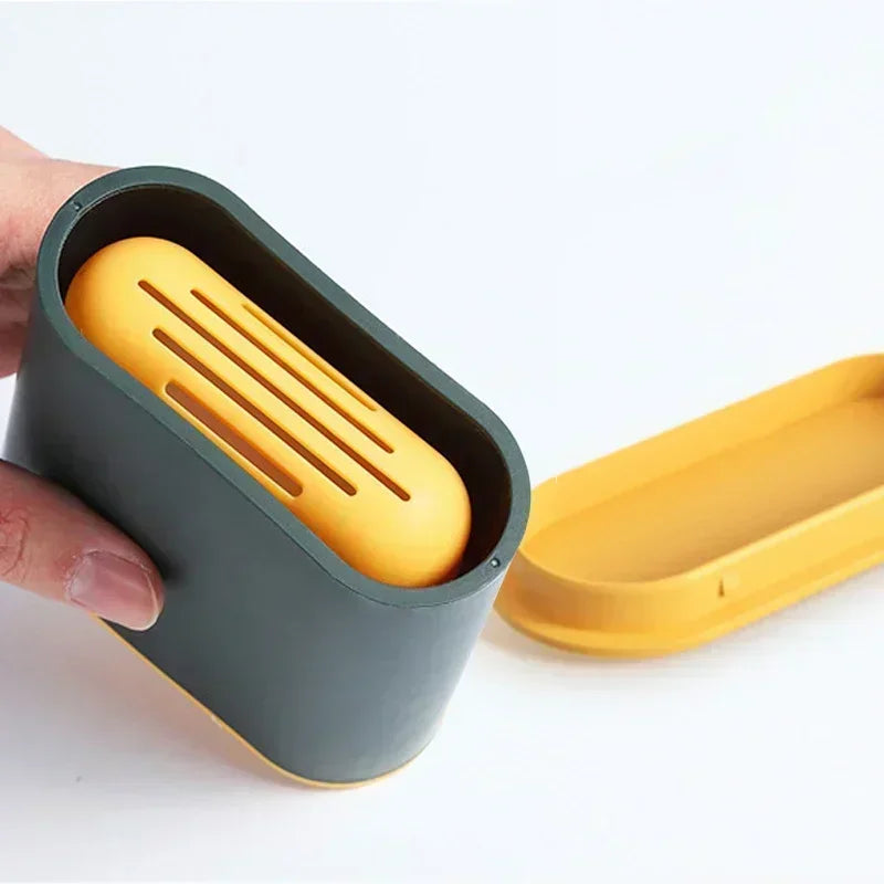 Silicone Toilet Brush with Quick-Dry Holder