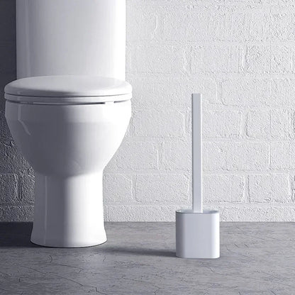 Silicone Toilet Brush with Quick-Dry Holder