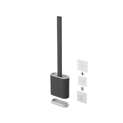 Silicone Toilet Brush with Quick-Dry Holder